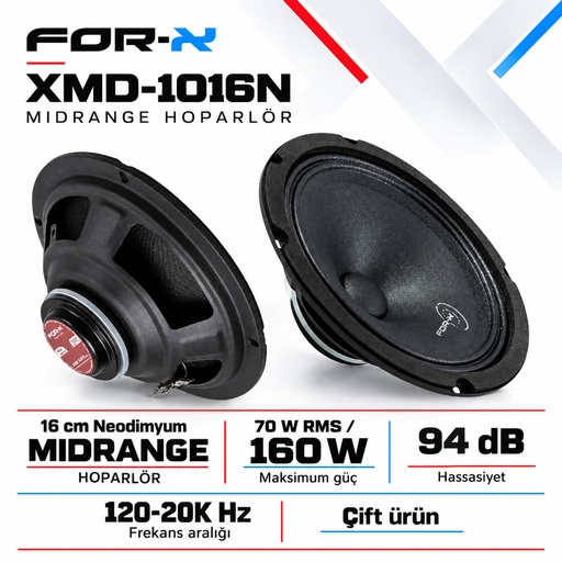 FOR-X XMD-1016N Midrange Hoparlör