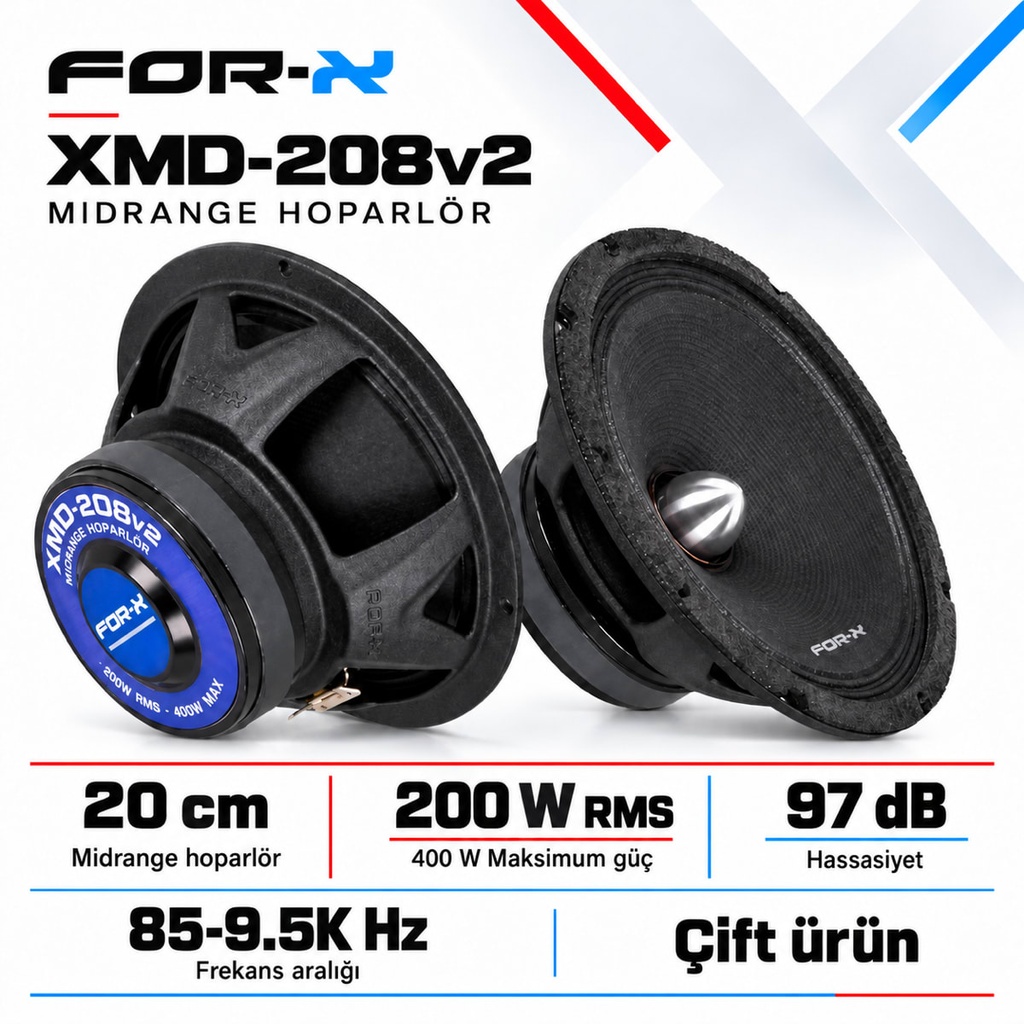 FOR-X XMD-208v2 Midrange Hoparlör
