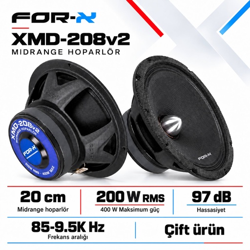 FOR-X XMD-208v2 Midrange Hoparlör