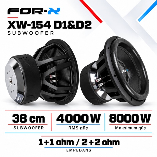 FOR-X XW-154 D1&D2 Subwoofer