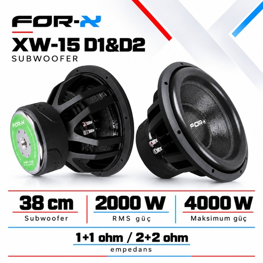 FOR-X XW-15 D1&D2 Subwoofer