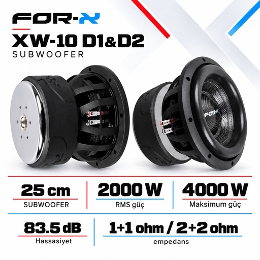 FOR-X XW-10 D1&D2 Subwoofer