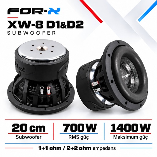 FOR-X XW-8 D1&D2 Subwoofer