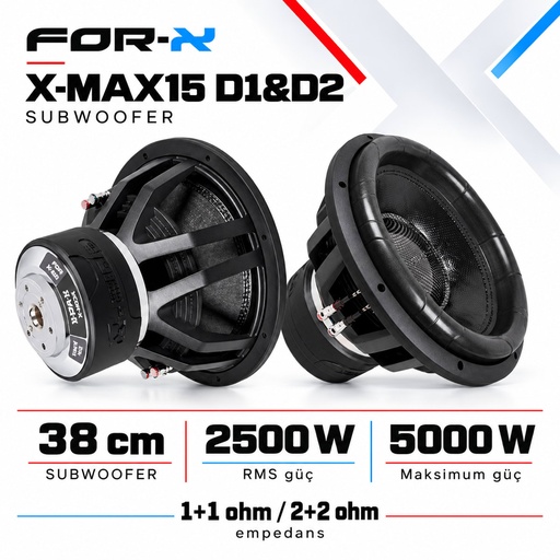 FOR-X X-MAX15 D1&D2 Subwoofer