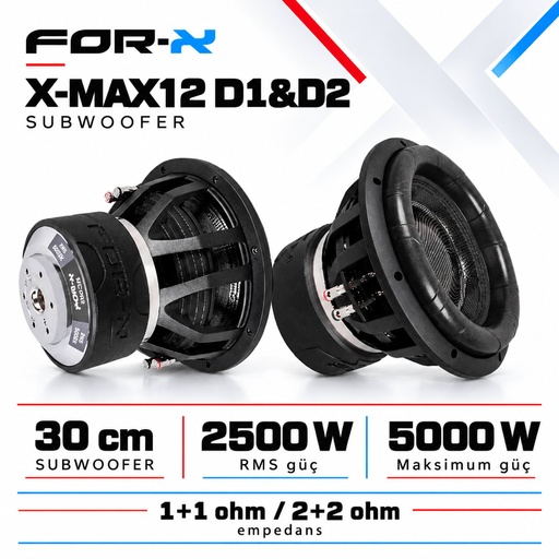 FOR-X X-MAX12 D1&D2 Subwoofer