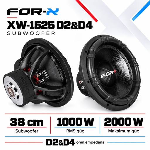 FOR-X XW-1525 D2&D4 Subwoofer