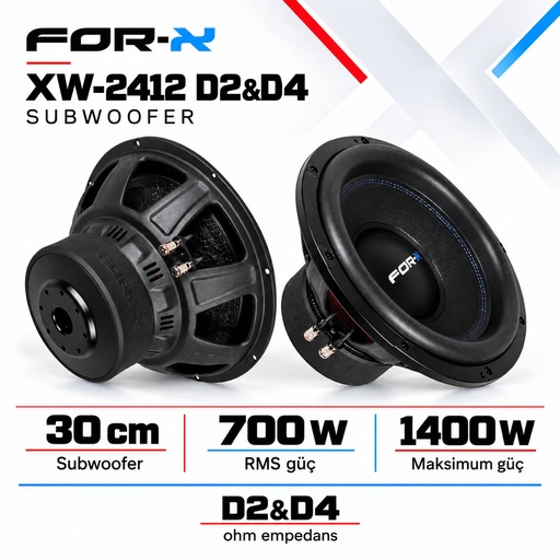 FOR-X XW-2412 D2&D4 Subwoofer