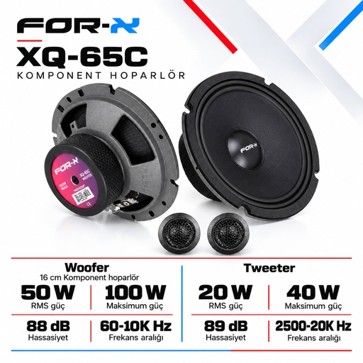 FOR-X XQ-65C Komponent Hoparlör