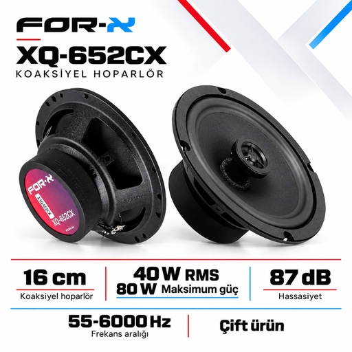 FOR-X XQ-652CX Koaksiyel Hoparlör
