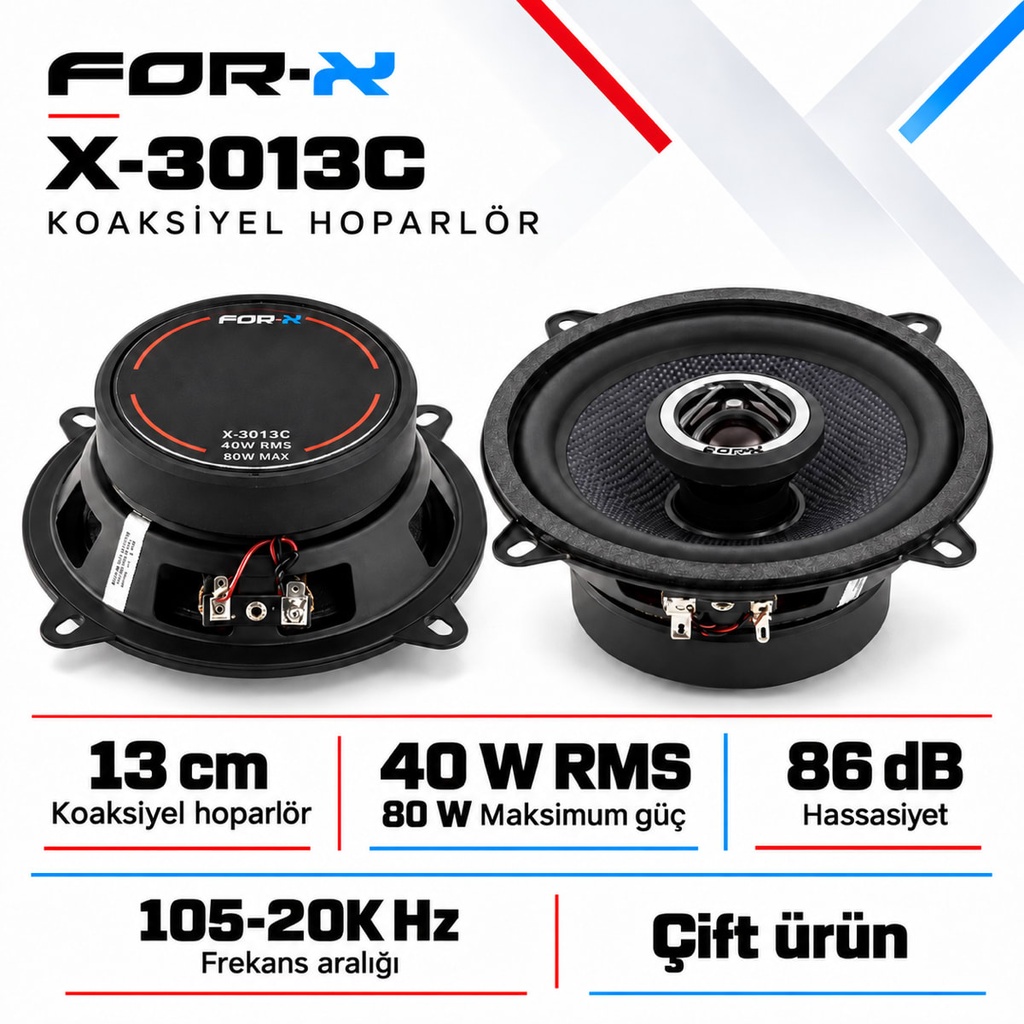 FOR-X X-3013C Koaksiyel Hoparlör