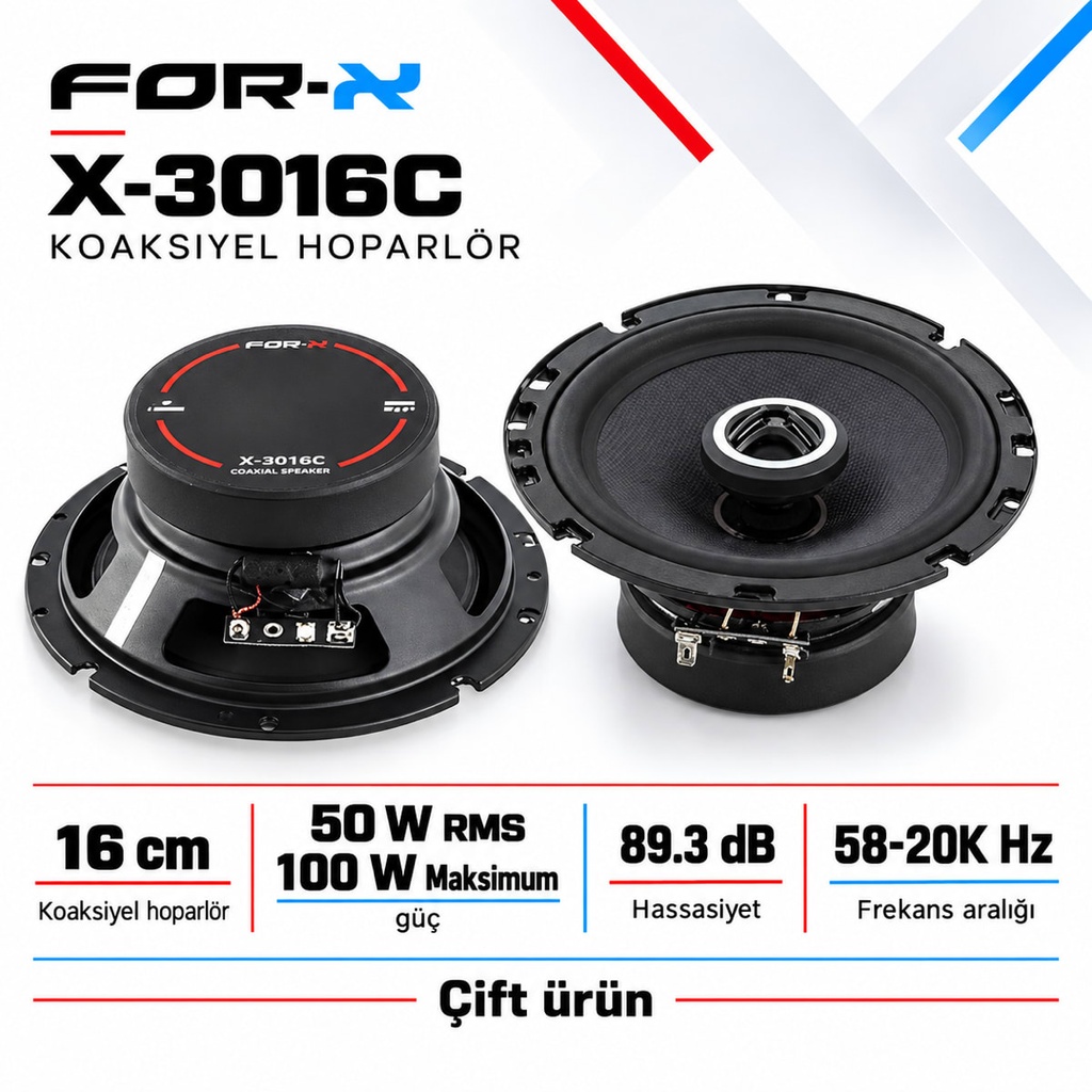 FOR-X X-3016C Koaksiyel Hoparlör