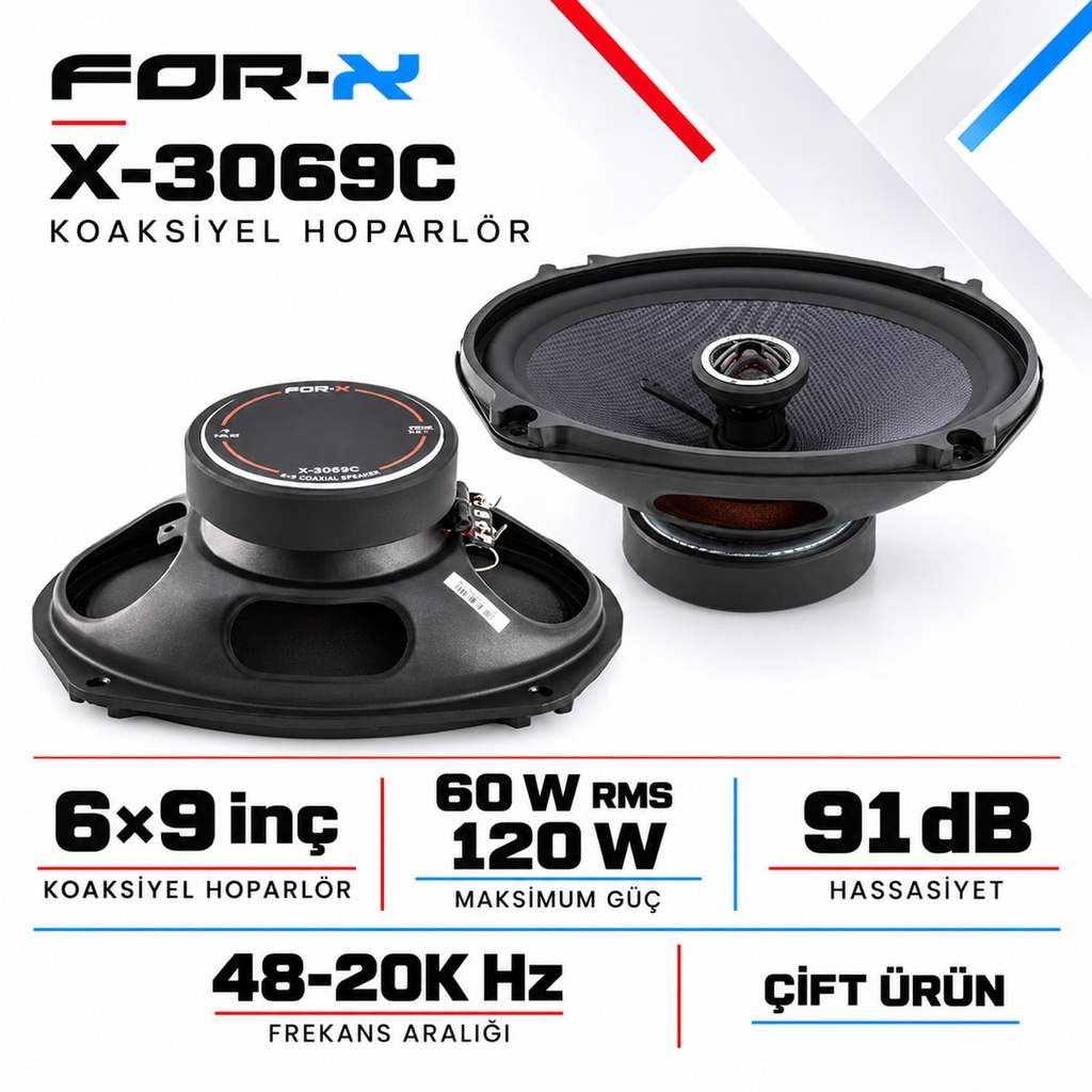 FOR-X X-3069C Koaksiyel Hoparlör