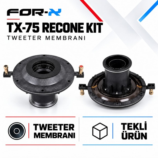 FOR-X TX-75 RECONE KIT Tweeter Membranı
