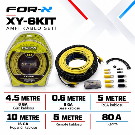 FOR-X XY-6KIT Amfi Kablo Seti