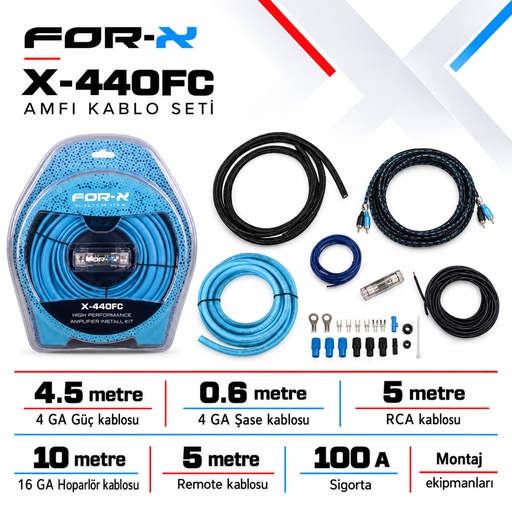 FOR-X X-44OFC Amfi Kablo Seti