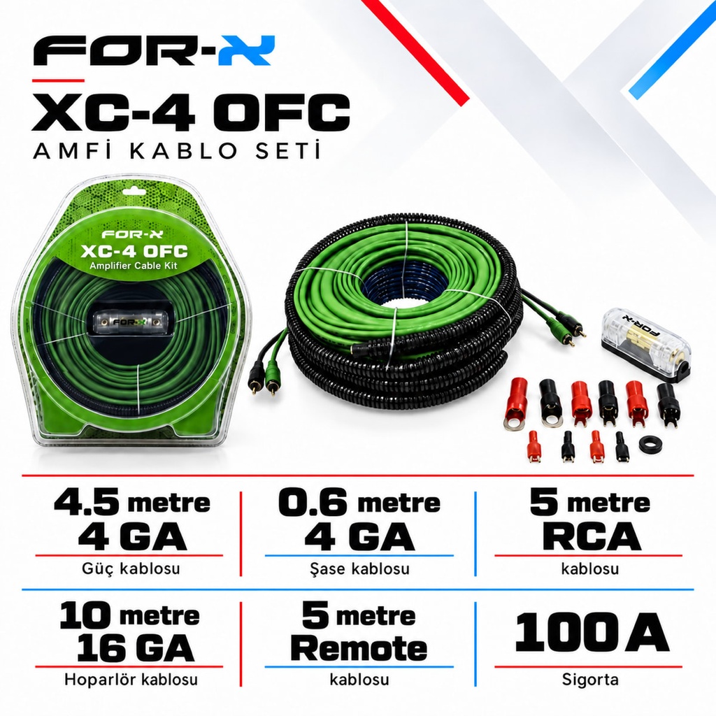 FOR-X XC-4 OFC Amfi Kablo Seti