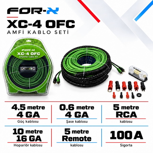 FOR-X XC-4 OFC Amfi Kablo Seti