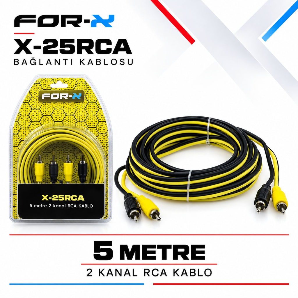 FOR-X X-25RCA Bağlantı Kablosu