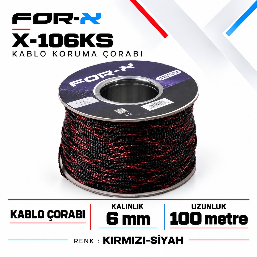 FOR-X X-106KS Kablo Koruma Çorabı