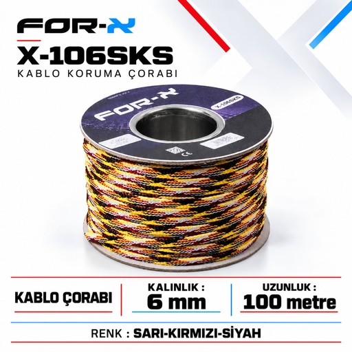 FOR-X X-106SKS Kablo Koruma Çorabı