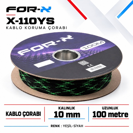 FOR-X X-110YS Kablo Koruma Çorabı