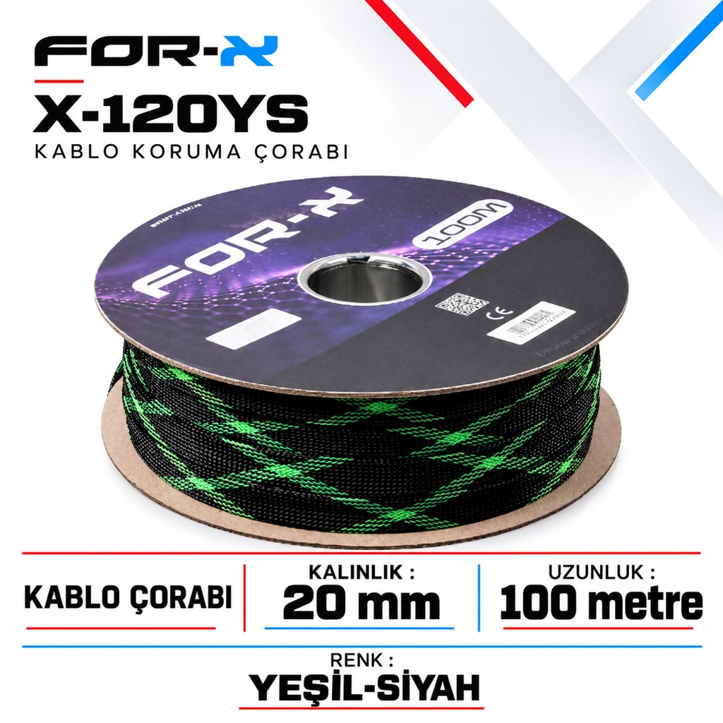 FOR-X X-120YS Kablo Koruma Çorabı