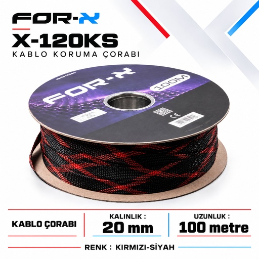 FOR-X X-120KS Kablo Koruma Çorabı