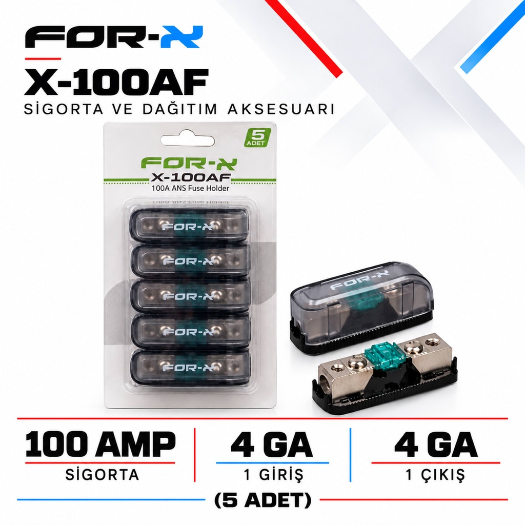 FOR-X X-100AF Sigorta ve Dağıtım Aksesuarı
