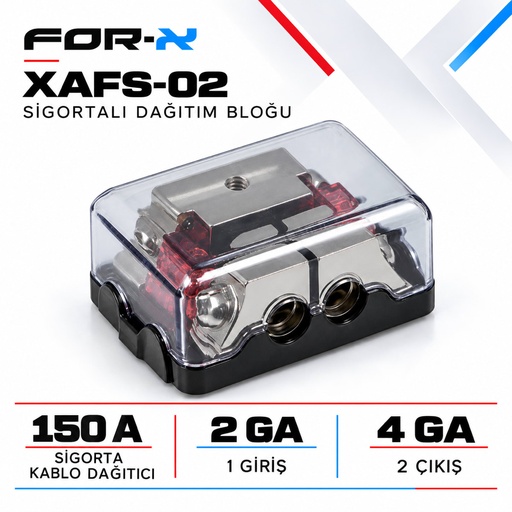 FOR-X XAFS-02 Sigortalı Dağıtım Bloğu