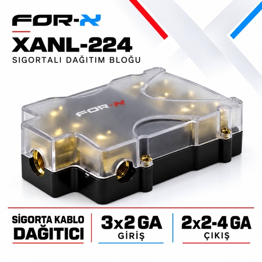 FOR-X XANL-224 Sigortalı Dağıtım Bloğu