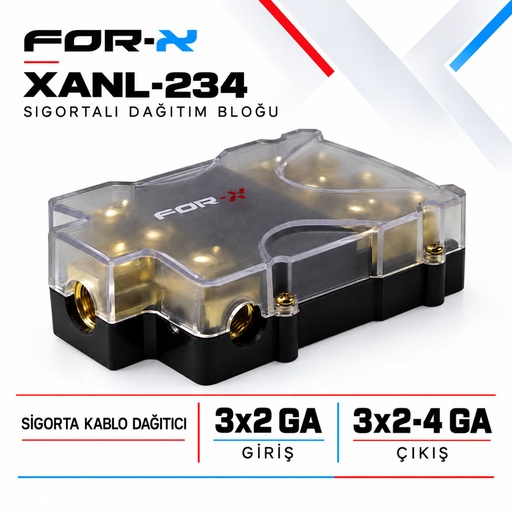 FOR-X XANL-234 Sigortalı Dağıtım Bloğu