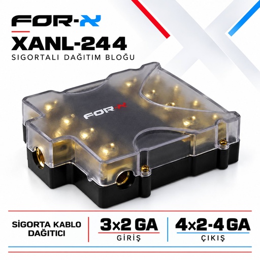 FOR-X XANL-244 Sigortalı Dağıtım Bloğu