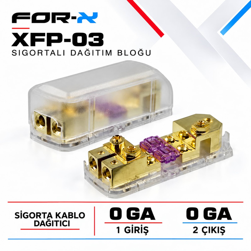 FOR-X XFP-03 Sigortalı Dağıtım Bloğu