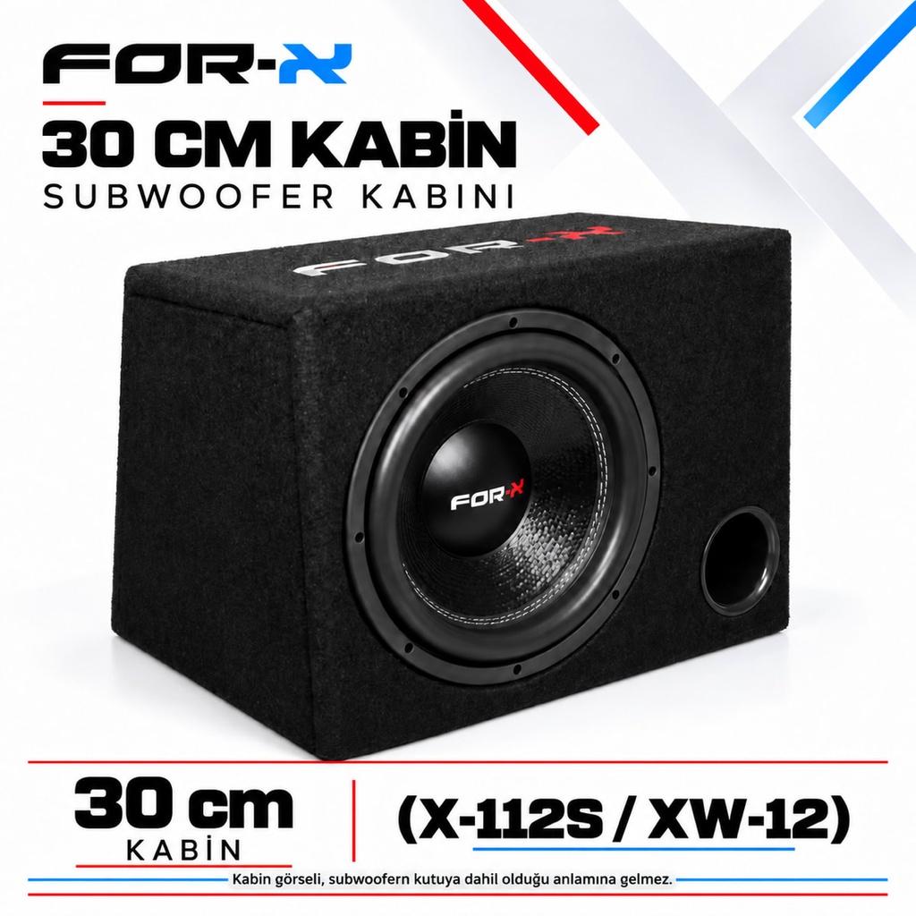 FOR-X 30 CM KABİN Subwoofer Kabini