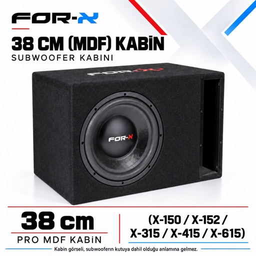 FOR-X 38 CM (MDF) KABİN Subwoofer Kabini