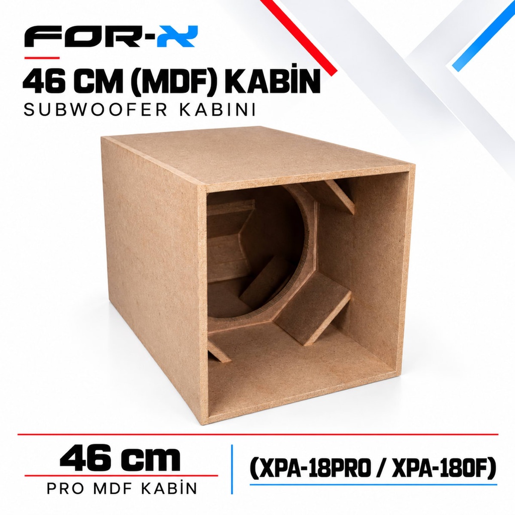 FOR-X 46 CM (MDF) KABİN Subwoofer Kabini