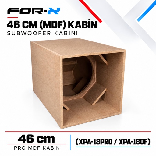 FOR-X 46 CM (MDF) KABİN Subwoofer Kabini