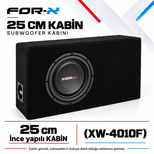 FOR-X 25 CM KABİN Subwoofer Kabini