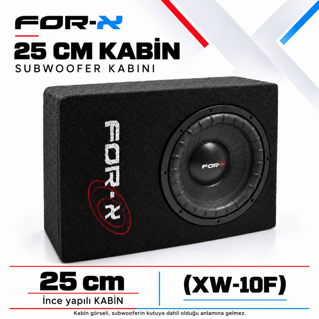 FOR-X 25 CM KABİN Subwoofer Kabini