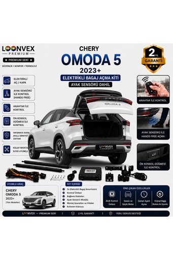 LOONVEX BMW X3 F25 2012-2017 Uyumlu Elektrikli Bagaj Açma Kiti Ayak Sensörlü 2 Yıl Garantili