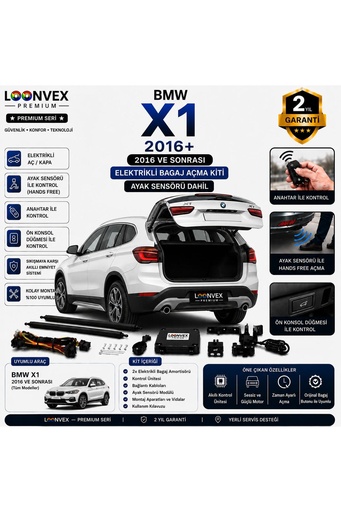 LOONVEX BMW 5 Serisi G30 2017-2023 Uyumlu Elektrikli Bagaj Açma Kiti Ayak Sensörlü 2 Yıl Garantili